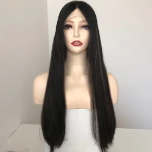 M New Coming Stock Wigs Top Sale 100% Virgin Human Hair Highlight Long Lace Top Jewish Wig Supplier