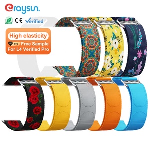 Eraysun <span class=keywords><strong>Bracelet</strong></span> de montre en nylon 42/44/45/49mm <span class=keywords><strong>Bracelet</strong></span> en tissu I Watch Series 8/9/10 Ultra 2 Sport doux et respirant pour Apple Watch Band - Product Image 1