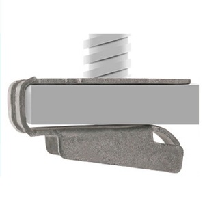 คลิปยึดแผ่นโ<span class=keywords><strong>ล</strong></span>หะรูปตัวยู ทำจากเหล็กสปริงชุบสังกะสีแบบยืดหยุ่นสูง ป้องกันการหลุด<span class=keywords><strong>ล</strong></span>ื่น สำหรับ<span class=keywords><strong>แผ่น</strong></span>บาง - Product Image 3