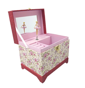 Boîte à <span class=keywords><strong>musique</strong></span> rotative personnalisée Yiyu Factory Supplier, boîte à bijoux en papier écologique à manivelle avec miroir, <span class=keywords><strong>cadeau</strong></span> pour filles - Product Image 1