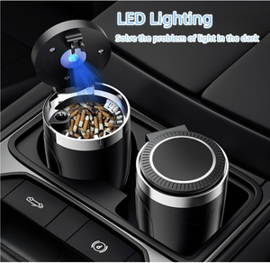 High-Appearance Universal Automatic Car Ashtray ABS Model with Light Features - Product Image 3