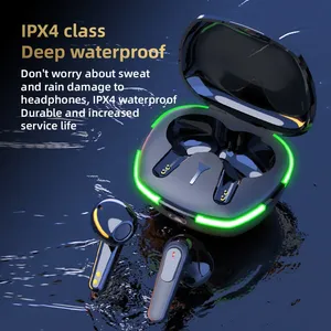 Top Hot popolare <span class=keywords><strong>Pro</strong></span> 60 Led cuffie da gioco in orecchio TWS Deep Base Stereo suono Audifonos auricolari Wireless tipo auricolare tascabile - Product Image 3