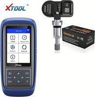 Capteur XTOOL TS100-Sensor 2-en-1 433 MHz 315 MHz pour surveillance de la pression des pneus, outil de réparation automobile universel programmable, capteur TPMS XTOOL