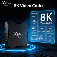 TV Box X96Max Plus Ultra, Amlogic S905X4 Quad-core, Android 11, AV1, Video 8K, WiFi, Reproductor Multimedia