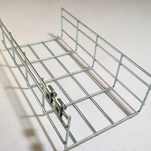 Manufacturer Wholesale Hot-dip Galvanized Grid Tray Stainless Steel Large Supermarket Wiring Rack Power Cable Grid Tray