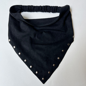 Nuovo arrivo in camoscio triangolo bandane <span class=keywords><strong>con</strong></span> borchie stile invernale elastico Yoga testa fazzoletto accessori per <span class=keywords><strong>capelli</strong></span> impugnatura all'interno - Product Image 1