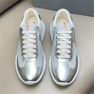 รองเท้าผ้าใบผู้ชายแบรนด์ P หรูหรา, รองเท้าผ้าใบหนังแท้ระบายอากาศได้ดีรองเท้ากีฬารองเท้าลำลองแฟชั่นใหม่ - Product Image 2