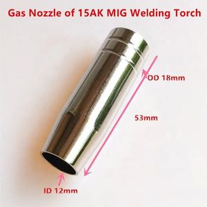 Tùy chỉnh vòi phun khí cho MIG Hàn ngọn đuốc phụ kiện <span class=keywords><strong>CO2</strong></span> Mag MIG vòi phun Tương thích với <span class=keywords><strong>Binzel</strong></span> che đậy <span class=keywords><strong>15ak</strong></span> 24kd 36kd vòi phun - Product Image 2