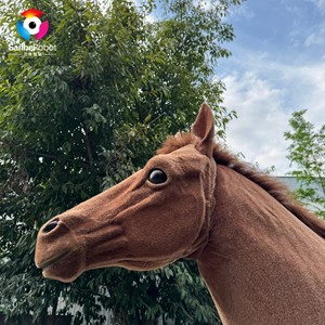 Disfraz de Caballo de Pantomima para Teatro de 2.4m, Realista, para 2 Personas, Accesorio para Representaciones Escénicas, Traje de Caballo Marrón Realista - Product Image 2