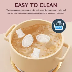 ملحقات بديلة لمضخة الثدي الكهربائية متوافقة مع مومكوزي V2/V1، تتضمن صمامين على شكل منقار البط وحجابيتي سيليكون - Product Image 5