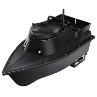 Barco Cebador y Buscador de Peces con Control Remoto TUOLI TLB006, GPS, Alcance de 500m, Capacidad de Carga de 1.5kg, Retorno Automático, Anti-Vuelco, Plástico Negro