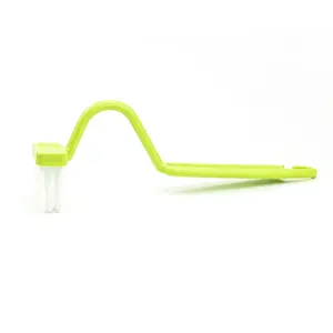 Brosse de nettoyage de toilettes en plastique courbée en forme de V pour les coins et les rebords de la salle de bain, des fenêtres et des bords de toilettes de cuisine - Product Image 6
