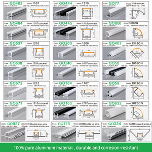 Aluminium <strong>Profile</strong> for Led Lighting Strip 1m 2m 3m Embedded Linear Strip Light Concealed Led <strong>Aluminum</strong> <strong>Profile</strong> Channel - Product Image 4