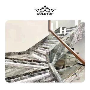 Goldtop Arabescato Grigio Rosa lastra di marmo lucidata superficie di lusso pietra naturale per la decorazione della parete e del pavimento della hall dell'hotel - Product Image 6
