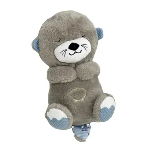 Groothandel 30 Cm Soothe 'N Knuffel Otter Baby Ademhaling Beer Speelgoed Slapende Otter Pluche Otter Speelgoed Voor Kinderen