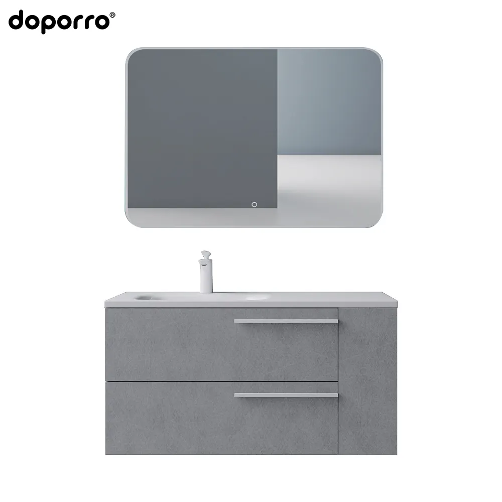 Style Led Mirror Doporro Fashionable Top Seller European Bathroom Cabinet Wall Hung Mount Vanity Combo Modern Hotel 10 Sets IDEA