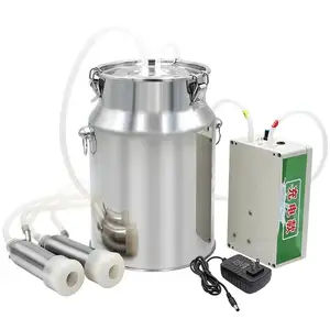 Portable 10LBucket Electric Speed Adjustable Animal Farm Cow Sheep Milking Machine on Sale