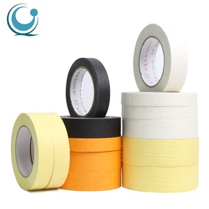 Wholesale Crepe Paper Jumbo Coloured Yellow Masking Tape - Product Image 5