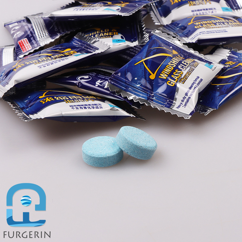 Шипучие таблетки для автомобильного стекла, удаление масляной пленки