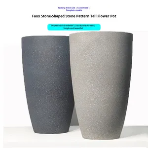 Vaso da fiori in plastica grande, resistente e ispessito per esterni, balcone, giardino, soggiorno - Ideale per Monstera, Ficus, Piante della Serpente - Product Image 1