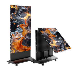 Pantalla digital LED móvil de 55 pulgadas para gasolineras, pantalla impermeable para exteriores, kiosco electrónico vertical de publicidad. - Product Image 1