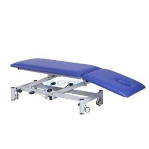 Hidráulica belleza cama ajustable Manual <span class=keywords><strong>Semi</strong></span> Fowler examen cama médica de hoja en rollo con la almohada - Product Image 2