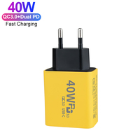 Nouveauté Chargeur Rapide Multiport 40W 2Type C 40W 20W pour iPhone 16 15 14 13 Chargeur Portable USB C à Trois Ports pour Voyage