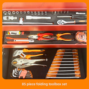 Juego de Herramientas Mecánicas para Reparación de Automóviles, Juego de Herramientas de Mano con Caja Plegable, Combinación de Llaves de Enchufe, 85 Unidades - Product Image 5