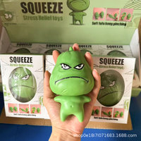 Bestseller transfrontalier : Jouets anti-stress en caoutchouc à presser, Géants (Fromage, Fraise, Pêche) pour Squishies créatifs sur le thème des biscuits