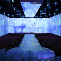 Spectacle d'affichage vidéo 3D Projecteur intérieur immersif pour salle de banquet Party Projecteur immersif