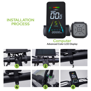 Màn hình xe đạp đ<span class=keywords><strong>i</strong></span>ện F4 [Haytrix] Fatbike, màn hình màu, trung tâm, chức năng NFC, sạc Type-C, có hiệu ứng hoạt hình - Product Image 6