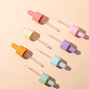 Rouge rose Orange violet jaune vert 30ml Logo personnalisé Bouteille en verre compte-gouttes Bouteille d'essence pour le visage - Product Image 5