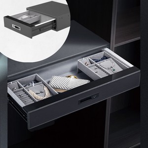 Smart Furniture Security Steel Drawer Hidden Fingerprint Storage Jewelry Safe Lock Box For Home Safe