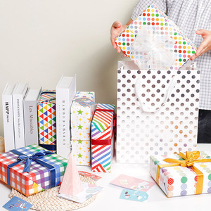 Wholesale 80g <b>Birthday</b> Simple and Colorful Art <b>Paper</b> Tissue 43*300cm Gift Luxury Custom Packaging <b>Wrapping</b> <b>Paper</b> Roll - Product Image 6