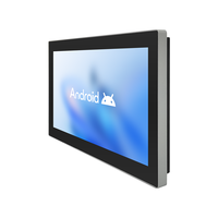 Panel PC Android de 15.6 Pulgadas con Montaje en Pared, Perfil de Aluminio Impermeable Integrado, RK3576 con GPS, Pantalla Táctil Capacitiva Resistente a Golpes