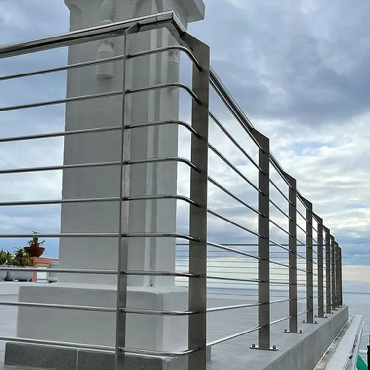 Современный дизайн на заказ 304 316 стальная проволока балюстрада из нержавеющей стали перила для балкона