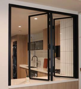 Fenêtre en aluminium et <span class=keywords><strong>PVC</strong></span> pliable horizontale économique avec isolation phonique et thermique pour cuisine et hôtel - Product Image 4