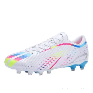 Soccer shoes male Flat bottom broken nail training shoes Student artificial grass long nail skin foot