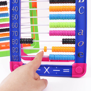 Foska Sturfy contando <span class=keywords><strong>telaio</strong></span> giocattoli di plastica <span class=keywords><strong>perline</strong></span> 10 righe abaco colorato strumento di calcolo matematico per la matematica aiuto per l'apprendimento - Product Image 5