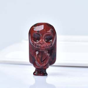 Vente en gros de cristaux d'artisanat folklorique naturel pierres de guérison sculptées à la main pierre de cristal personnage <span class=keywords><strong>Jack</strong></span> et Sally pour les cadeaux d'Halloween - Product Image 3