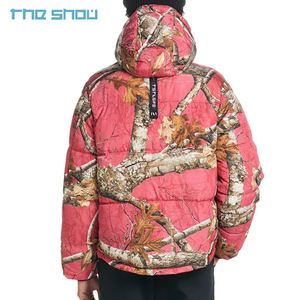 Diseño personalizado Real Tree Camo Bubble Coat acolchado pato abajo chaqueta invierno cálido hombres capa media caza Puffer abajo chaqueta - Product Image 4