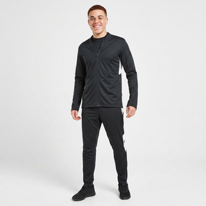 Conjunto Deportivo Unisex de 2 Piezas, 100% Algodón, Lavado Ácido, Chaqueta Cortavientos y Pantalones con Cintura Ajustable y Cuello y Puños Acanalados, Color Sólido - Product Image 1