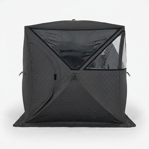 Carpa de Sauna Portátil OEM para <span class=keywords><strong>3</strong></span>-4 Personas con Estufa, Carpa de Sauna de Invierno para Exteriores con Aislamiento de <span class=keywords><strong>3</strong></span> Capas de <span class=keywords><strong>Oxford</strong></span> 420D, Carpa de Sauna Seca con Leña - Product Image 1