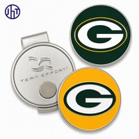 Marqueur de balle de golf promotionnel avec clip de chapeau magnétique, logo personnalisé, émail, cadeau personnalisé en gros, 1 pouce