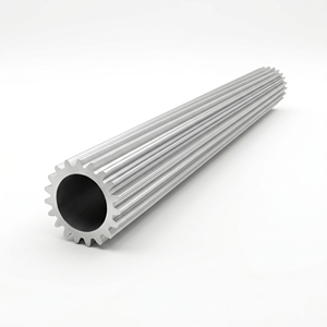 Tubo de Aluminio Extruido con Dientes Estriados Serie 6000, Eje Hueco con Perfil de Engranaje Externo, Tubo Automotriz Personalizado - Product Image 1