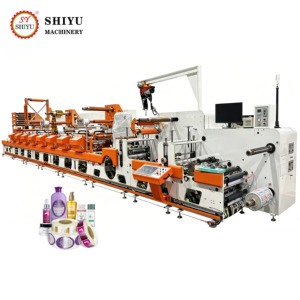 Macchina da stampa flessografica roll-to-roll per pellicole termoretraibili a banda stretta, ideale per la produzione di etichette e linee di conversione - Product Image 1