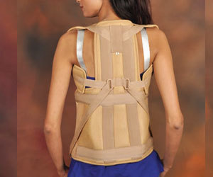 Excellent Quality Taylor <b>Brace</b> Skin Lumbar Support Elastic Durable Orthopedic <b>Back</b> <b>Brace</b> Hook Loop Closure for Patient Comfort - Product Image 2