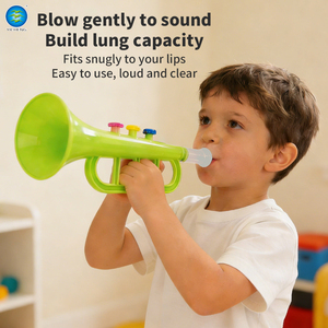Trombetta Classica in Plastica per Bambini, Giocattolo Colorato per Tifo Sportivo, Accessorio Sicuro per Feste, Fischietto Rumoroso per Bambini e Tifosi - Product Image 6