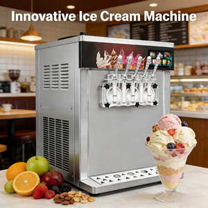 Máquina Comercial Totalmente Automática Multifuncional para Helado Suave, Jugos de Frutas y Yogurt Congelado - Product Image 3