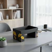 Boîtes en papier kraft noir écologiques personnalisées pour le déjeuner, les bentos, les sushis, la livraison, l'emballage des aliments chauds